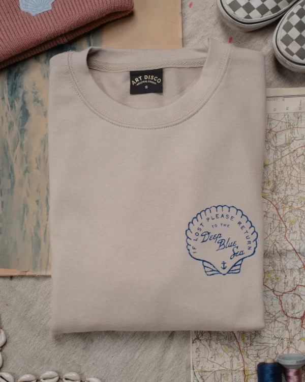 ART DISCO - Deep Blue Sea Mermaid Sweatshirt - Image 2