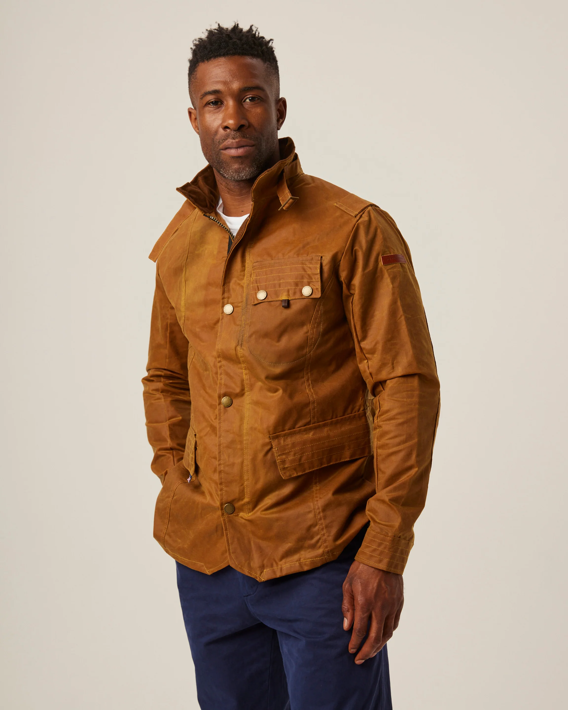 Peregrine - Bexley Waxed Jacket - Mustard - Image 8