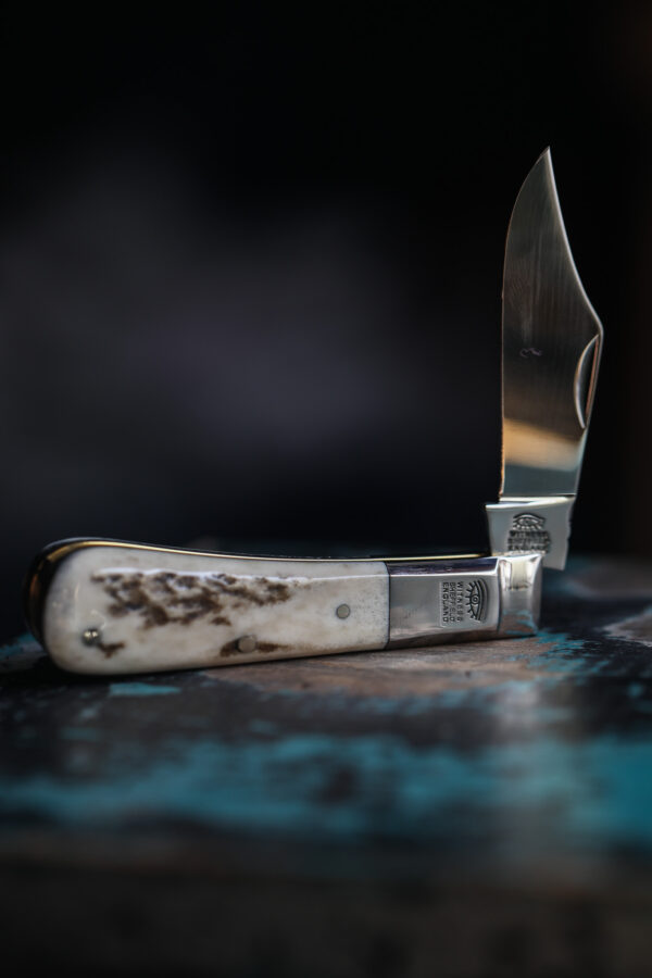 Taylor's Eye Witness - Handmade Barlow Pocket Knife - Stag Horn - Image 4