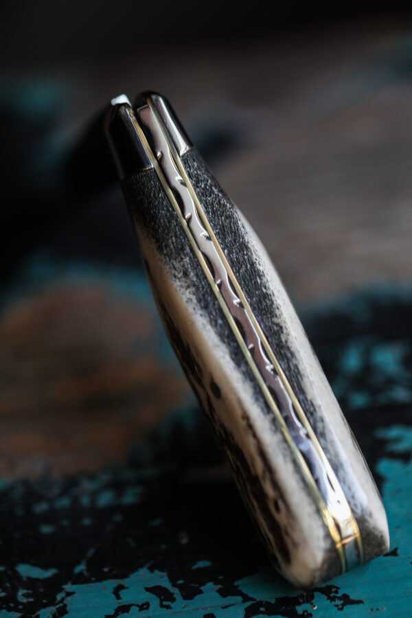 Taylor's Eye Witness - Handmade Barlow Pocket Knife - Stag Horn