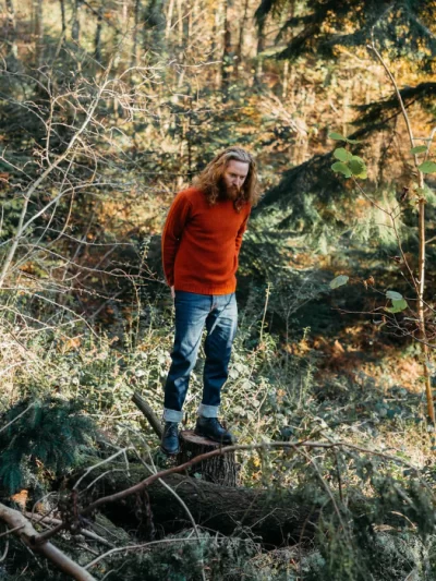 Peregrine - Makers Crew Jumper - Orange