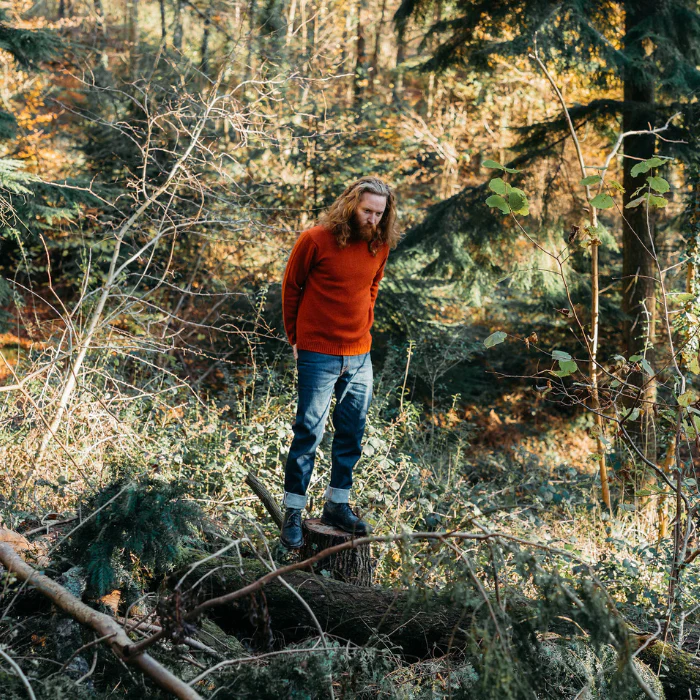 Peregrine - Makers Crew Jumper - Orange