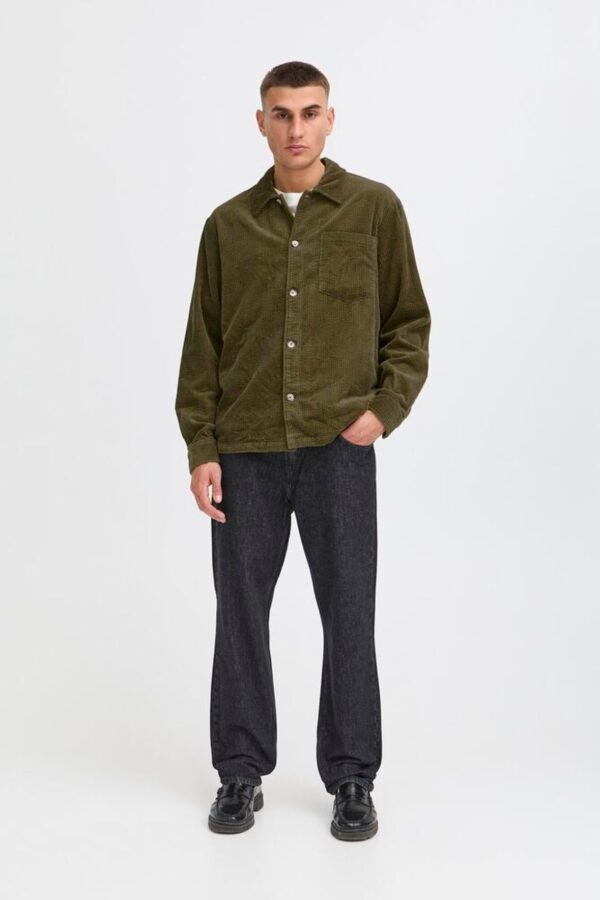 !Solid - Cord Overshirt - Forest Green - Image 3