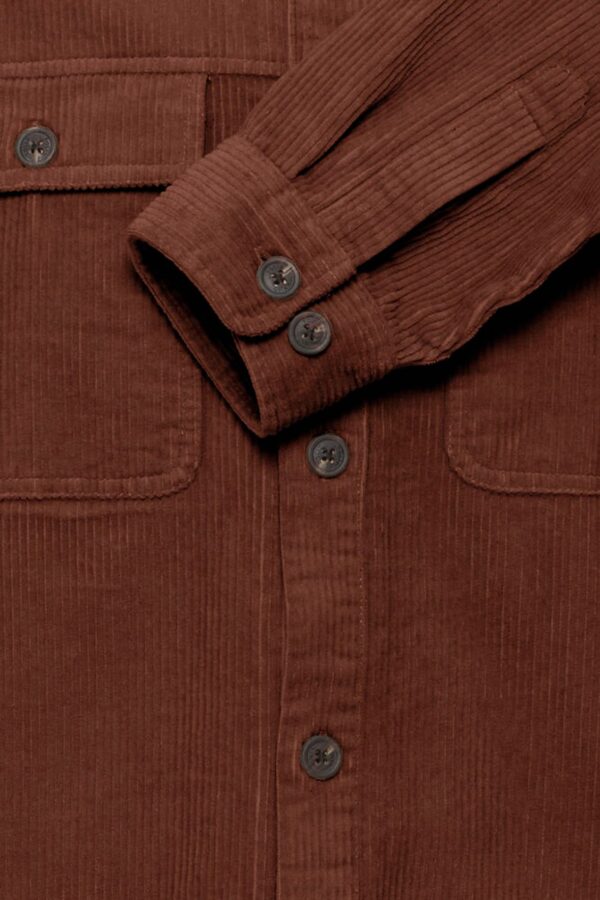 !Solid - Cord Overshirt - Brown