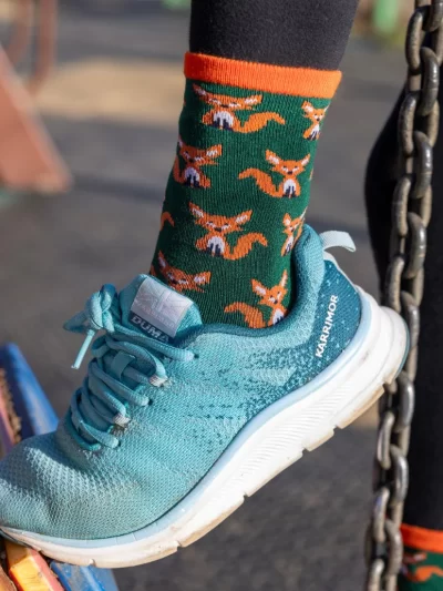 Swole Panda - Children's Fox Bamboo Socks