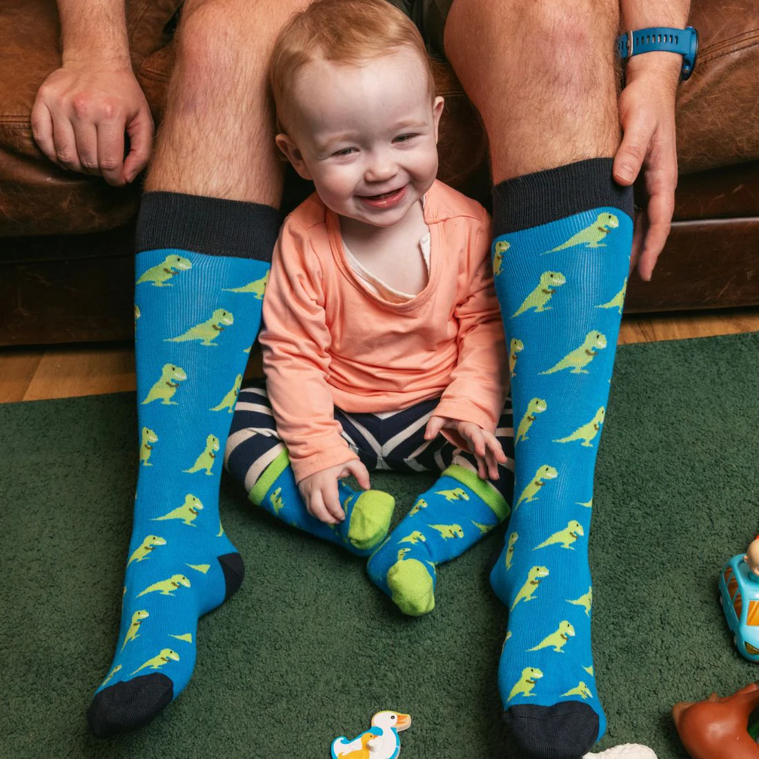 Swole Panda - Children's T-Rex Bamboo Socks - Image 5