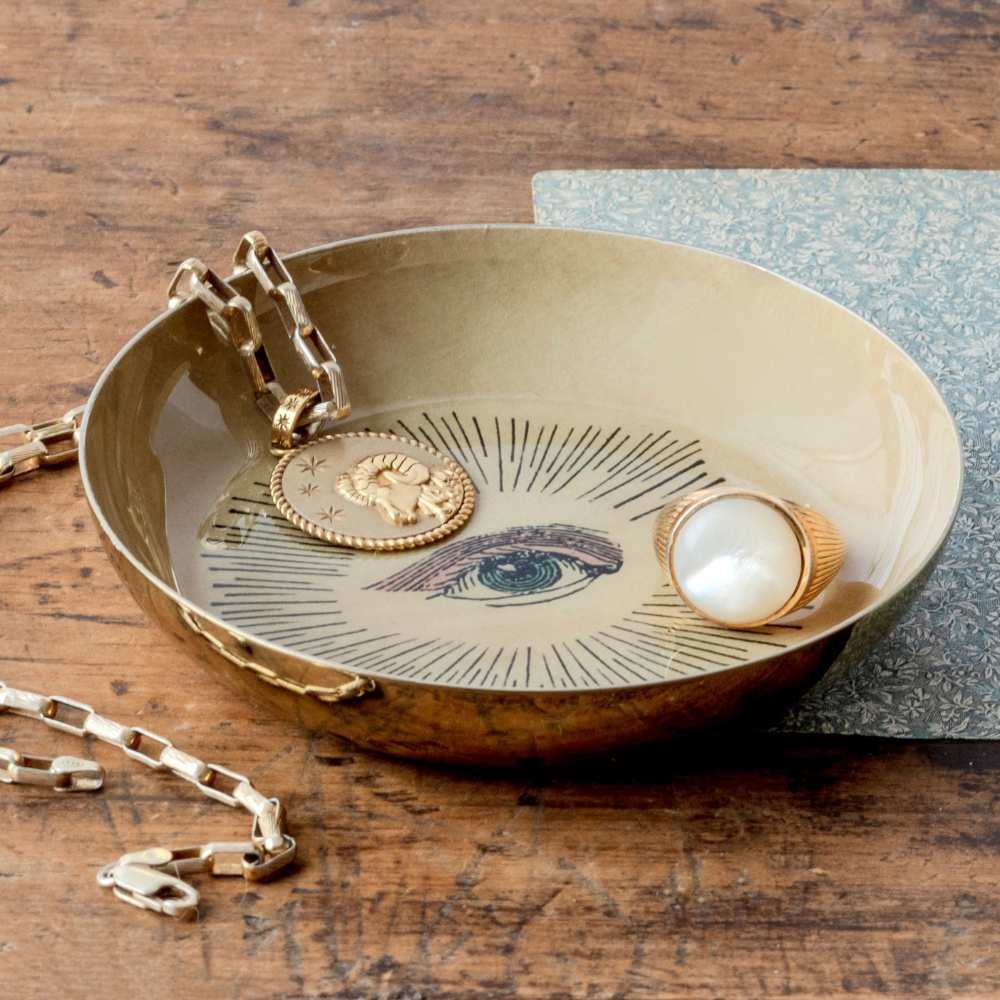 Eye Round Enamel Tray - Small - Image 5