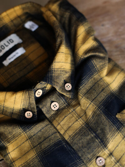 !Solid - Mustard Check Shirt