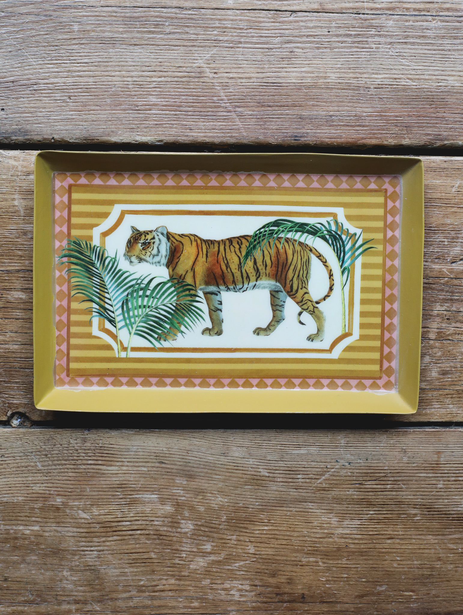 Tiger Rectangle Enamel Tray