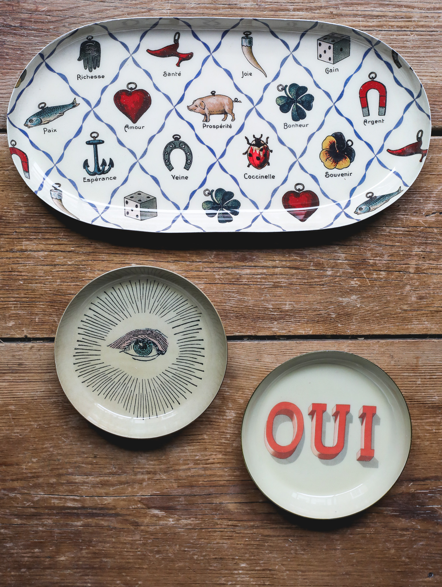 Charms Oval Enamel Tray - Image 3