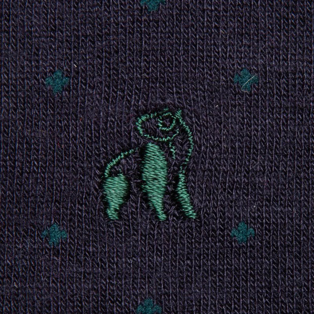 Swole Panda Bamboo Socks - Spotted Navy - Image 3