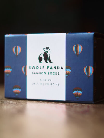 Swole Panda - Hot Air Balloon - Sock Box