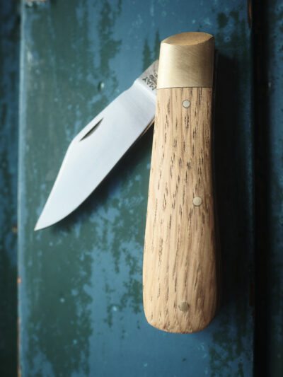 Michael May Knives - Handmade Clip Point Pocket Knife - Yorkshire Oak