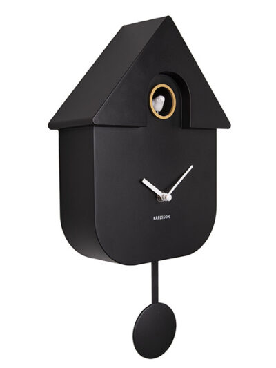 Karlsson - Modern Cuckoo Clock - Black