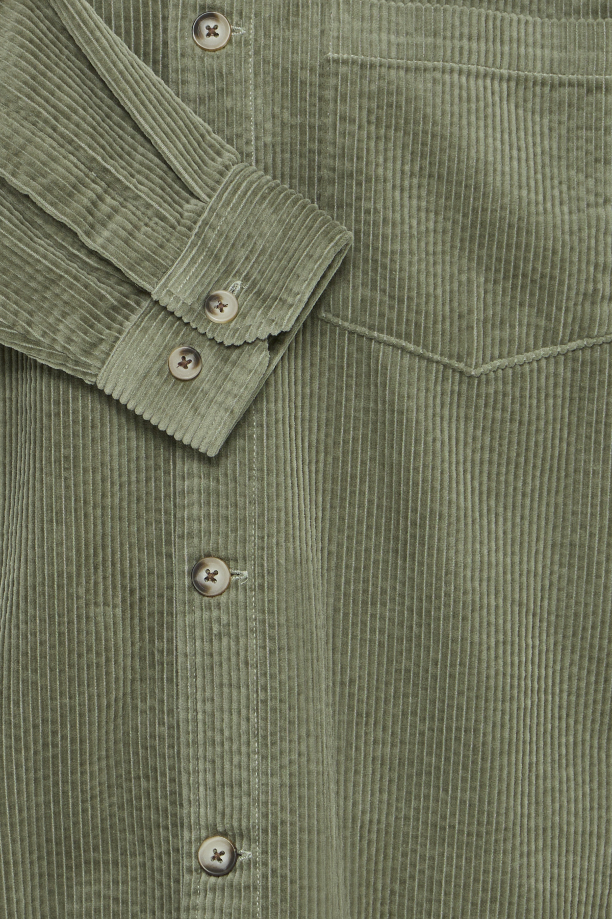 Solid - Ingvi Overshirt - Green Cord - Image 6