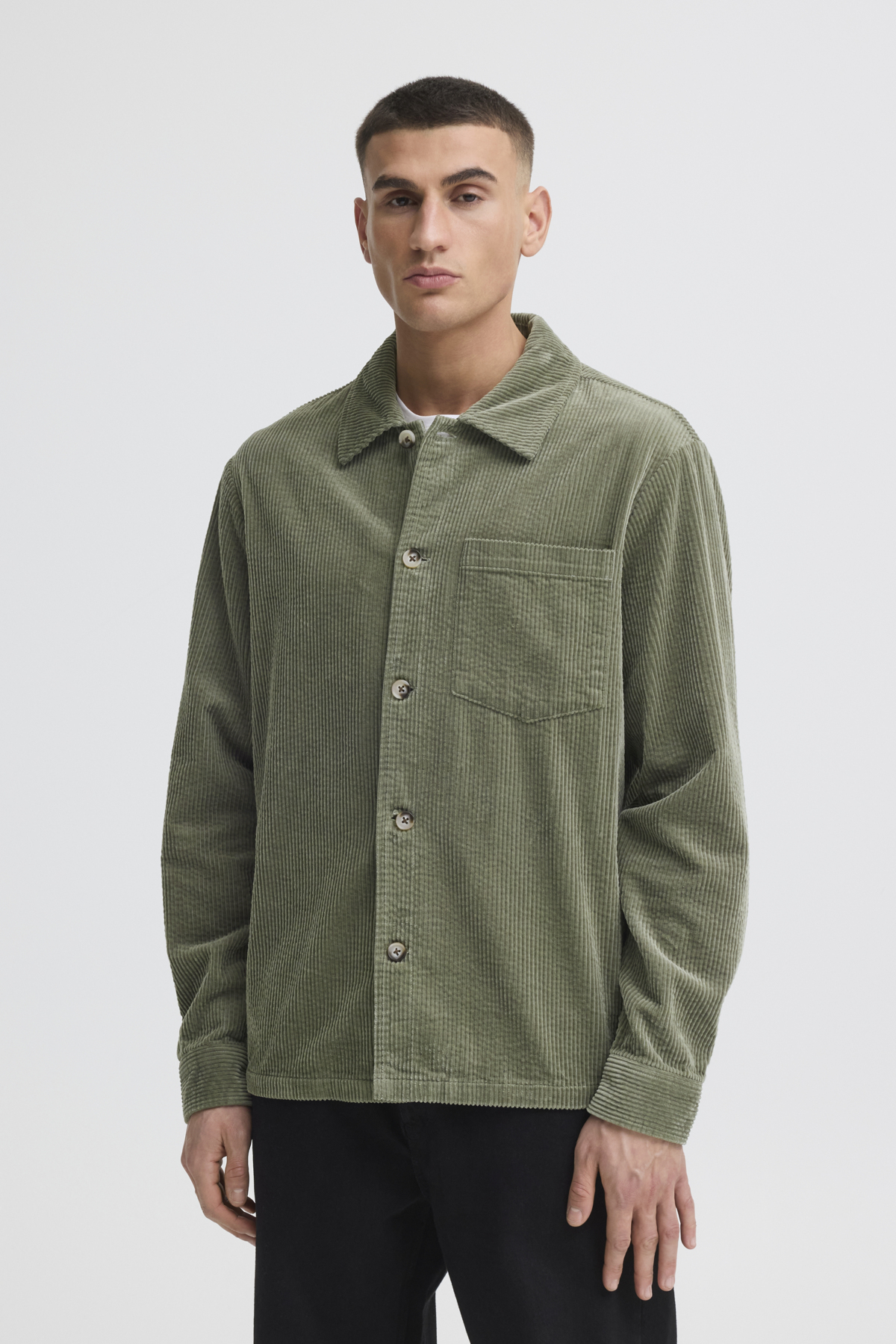 Solid - Ingvi Overshirt - Green Cord