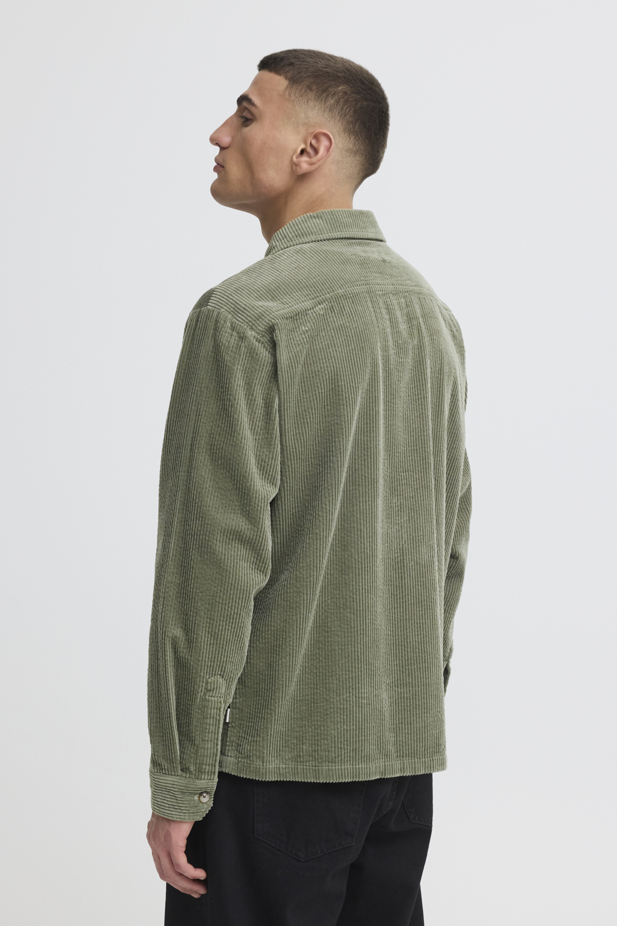Solid - Ingvi Overshirt - Green Cord - Image 2