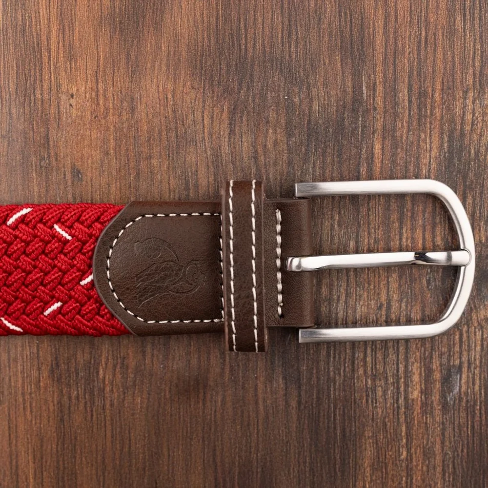 Swole Panda - Recycled Woven Belt - Red/White Dot - Image 7