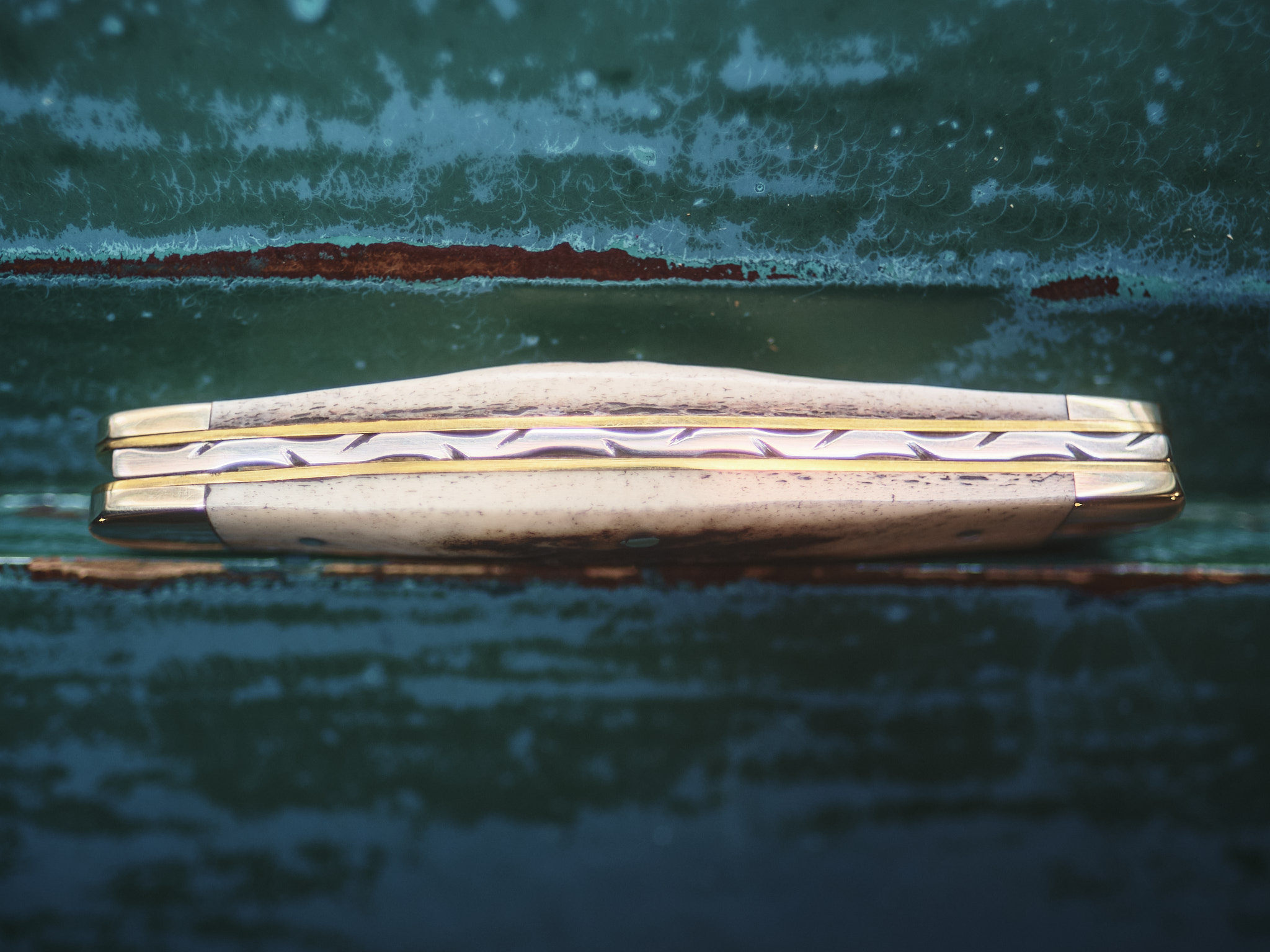Taylor's Eye Witness - Twin Blade Pen Knife - Stag - Image 6