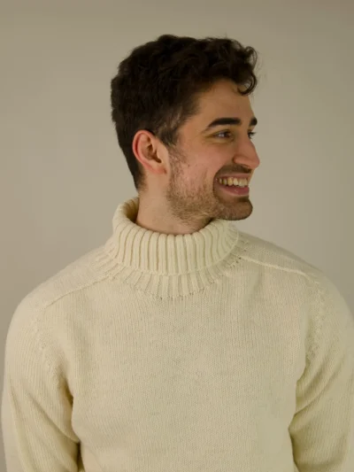 Origin - Merino Wool Submariner Jumper - Blanco