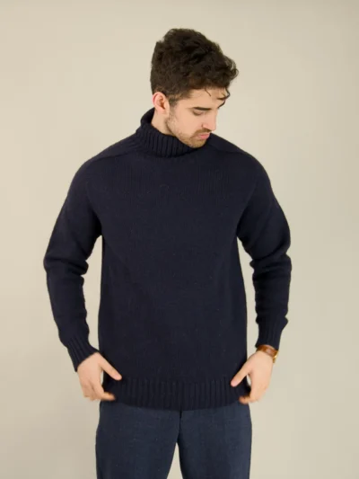 Origin - Merino Wool Submariner Jumper - Azul