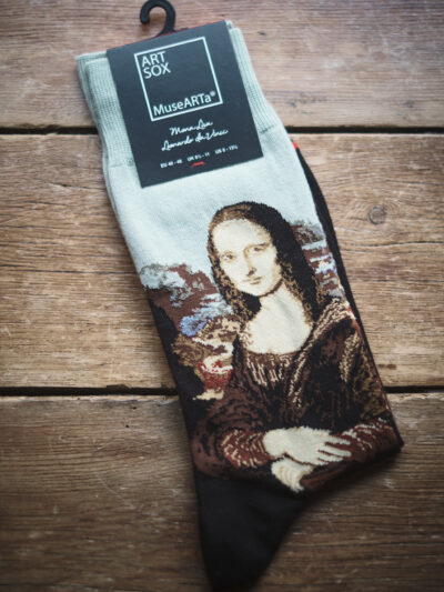 Socks featuring artwork of Leonardo Da Vinci Mona Lisa