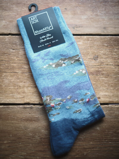 Socks featuring artwork of Claude Monet Water Lilies