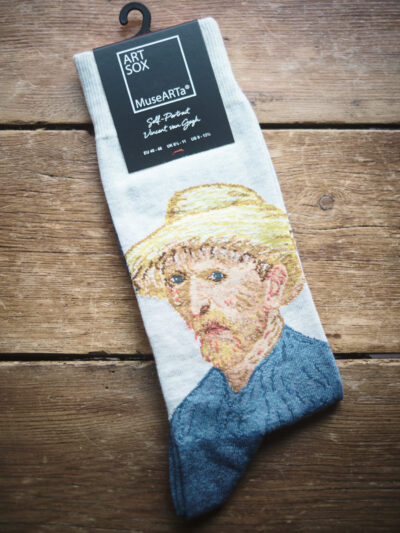 Socks featuring artwork of Vincent Van Gogh Self Portrait