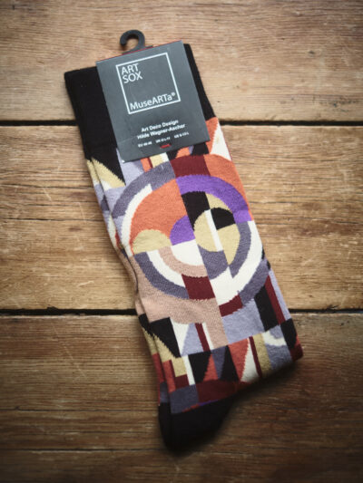 Multicoloured art deco socks