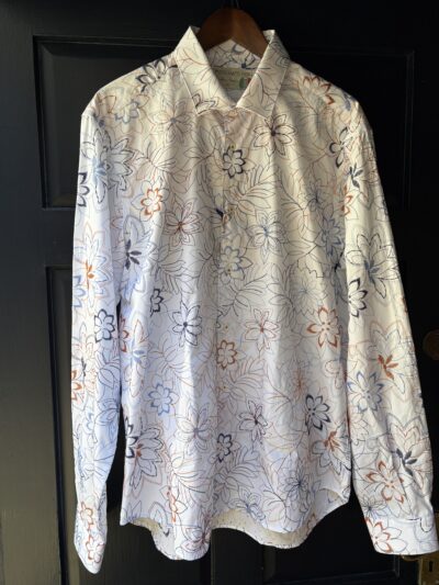 Poggianti - Embroidered Floral Shirt White