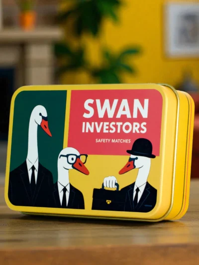 Match Tin - Swan Investers Match Tin